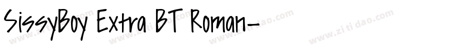 SissyBoy Extra BT Roman字体转换